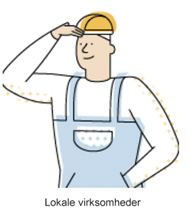 Link til side med oversigt over lokale virksomheder